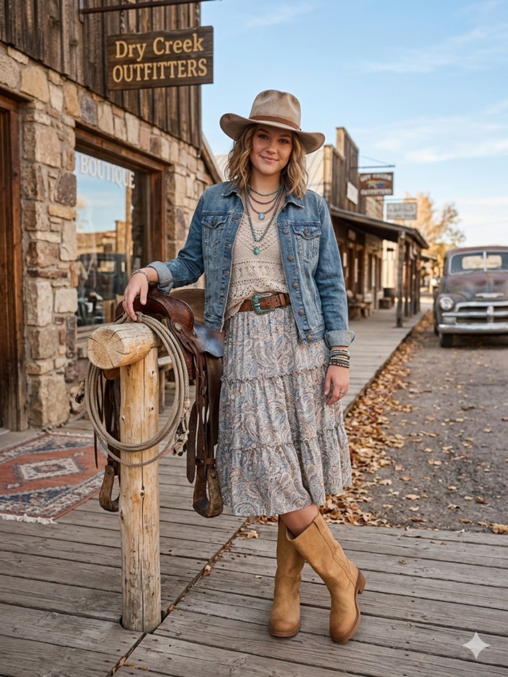 NY&C mid-calf western-style boots women’s western chic , bohemian size 8.5 - Picture 2 of 14